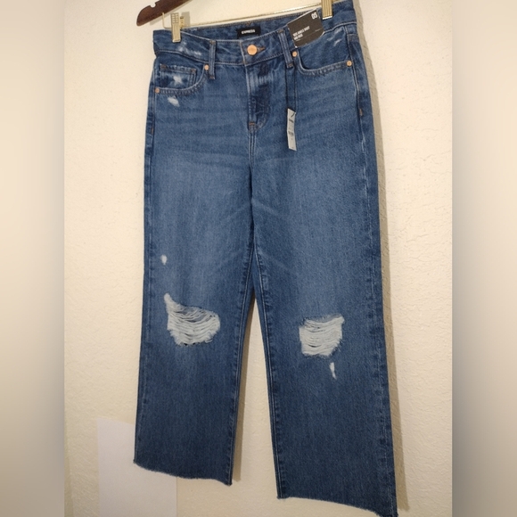 Express 90s Ankle Boot Mid Rise Jeans - Picture 4 of 7